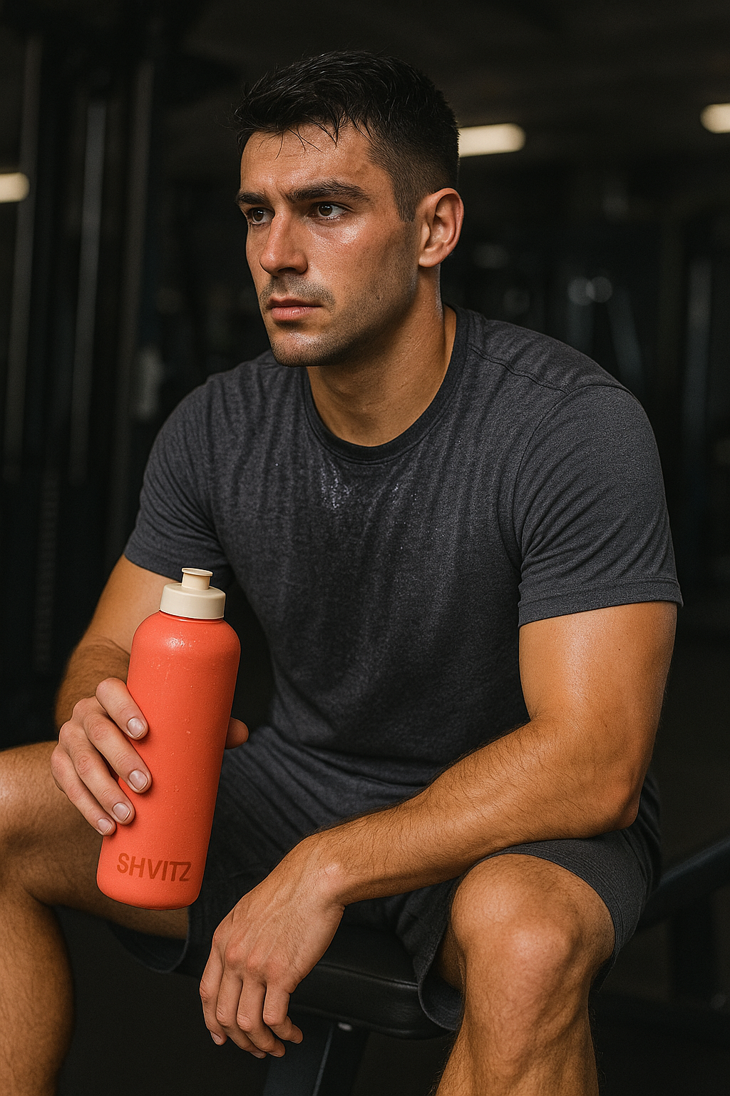 SHVITZ 24oz Sports Water Bottle