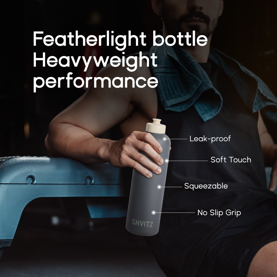 SHVITZ Sports Water Bottle | Terracotta + Carbon | 2 Pack