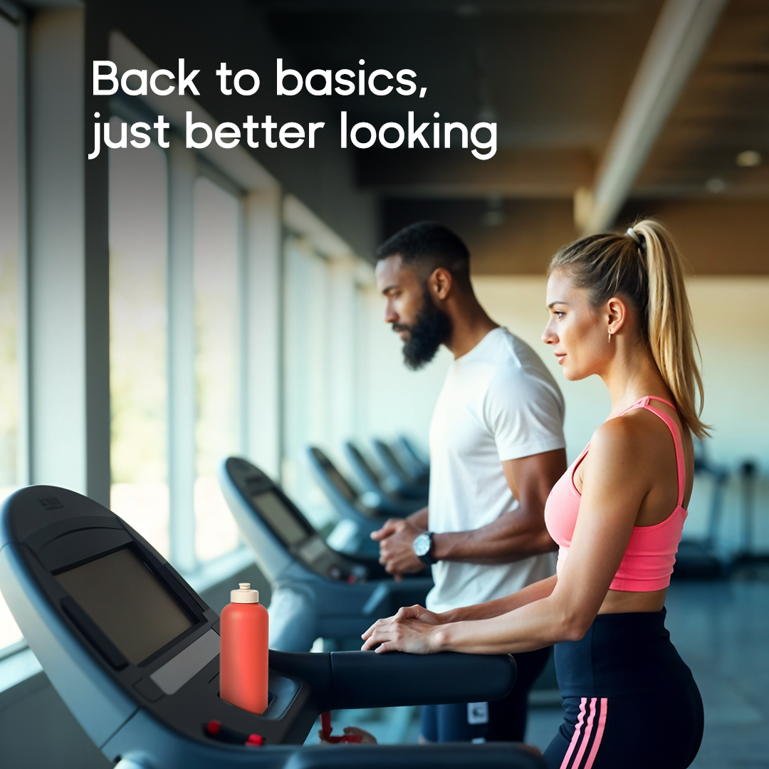 SHVITZ Sports Water Bottle | Terracotta + Carbon | 2 Pack